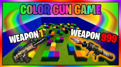 COLOR GUN GAME 1554 0122 9518 By Pigeondechu Fortnite Creative Map