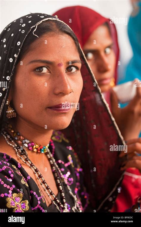 Rajput Women At The Pushkar Mela In Pushkar In Rajasthan India Stock