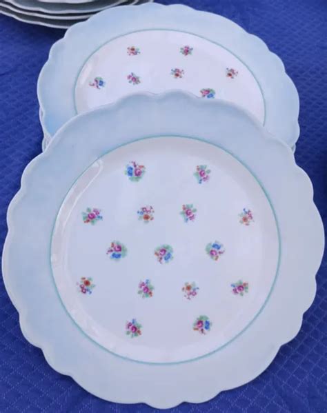 Lot De Anciennes Et Belles Assiettes Plates En Porcelaine D Cor