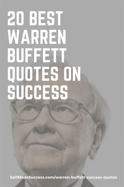 20 Best Warren Buffett Quotes on Success - Self-Made Success