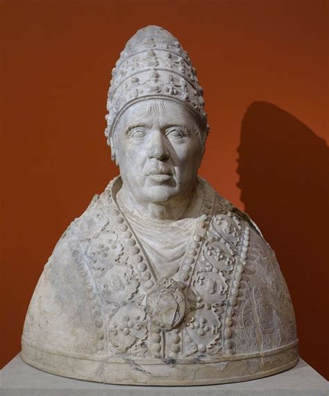 Portrait Of Pope Alexander Vi Rodrigo Borgia Carved Out Of Marble