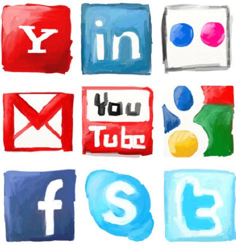 Social Media Icon Collage Free Icons Library