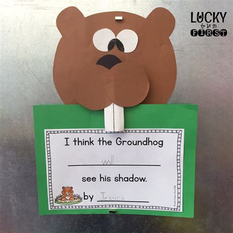 Printable Groundhog Craft