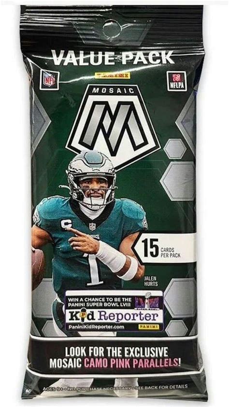 2023 Panini Mosaic Football Jumbo Value 12 Pack Box Da Card World