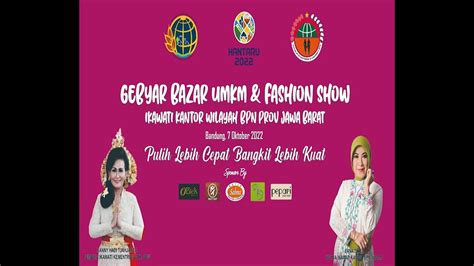 Gebyar Bazar Umkm Fashion Show Ikawati Kantor Wilayah Bpn Prov Jawa