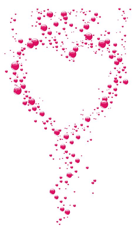 Transparent Pink Bubble Heart PNG Clipart | Gallery Yopriceville - High ...