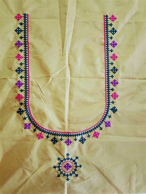 Pin By Rajani On Kutch Work Embroidery Neck Designs Embroidery