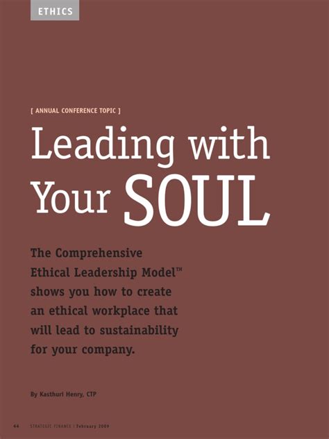 Leading With Your Soul | PDF | Leadership | Mentorship
