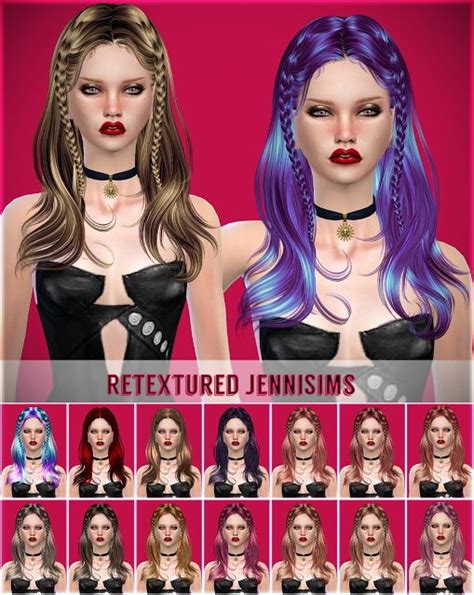 Jenni Sims Newsea`s Within A Dream Hair Retextured Sims 4 Hairs