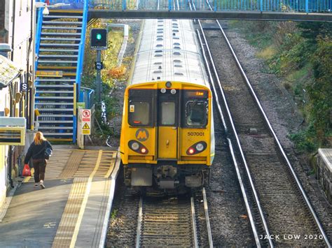 Merseyrail 507001 Hightown Merseyrail 507001 Is Seen Depar Flickr