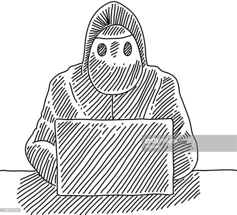 Hacker Drawing High Res Vector Graphic Getty Images