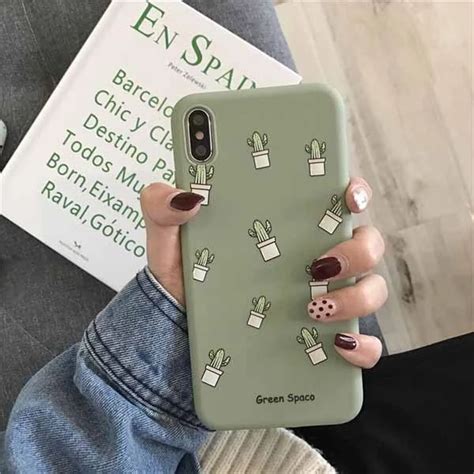 Plant Phone Case Cute Green Cactus Iphone Cases Cactus Iphone Case