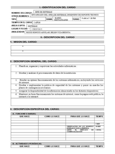 Pdf Analisis De Puesto Jefe De Ss Docx Dokumen Tips