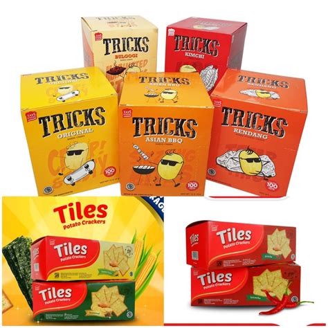 Jual Tricks Biskuit Kentang Potato Baked Chips Isi Pack Per Box