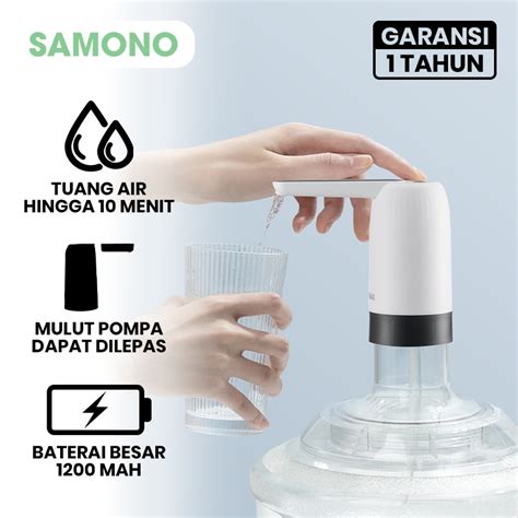 Jual SAMONO Pompa Galon Lipat Rechargeable Dispenser Air Minum SW EWP02