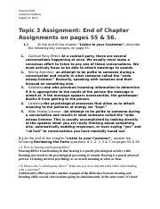 Topic 3 Assignment Docx Tavonne Scott Customer Relations August 12