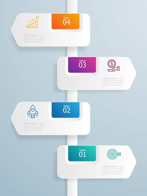 Présentation Abstraite Des éléments Infographiques De La Chronologie