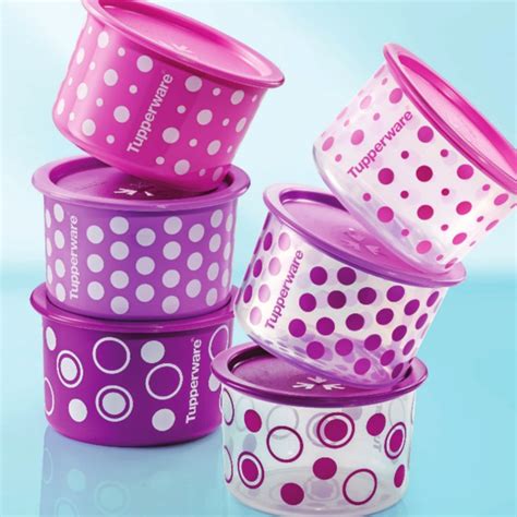 Tupperware Polka Dot Polka Pearl One Touch Topper 600ml Air Tight