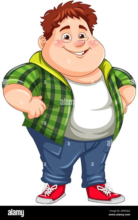 Cute Chubby Boy Cartoon Character Illustration Stock Vector Image And Art