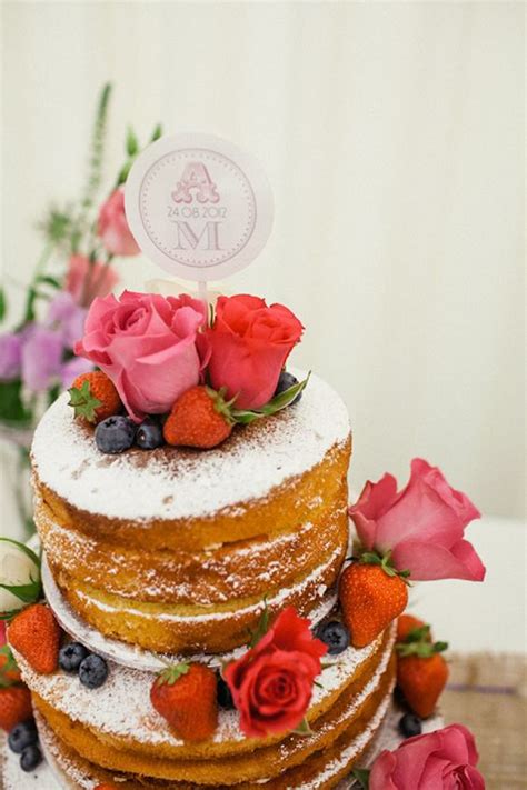 Naked Cakes Torturi F R Mar Ipan Sau Past De Zah R Nunt N Gr Din