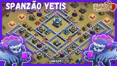 Como Atacar Cv Spanz O Yetis Clash Of Clans Youtube