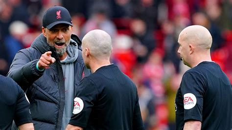 Liverpools Jurgen Klopp Hit With Fa Charge Over Ref Outburst Espn