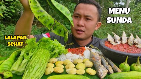 MENU SUNDA IKAN ASIN SAMBEL TERASI LALAPAN MENTAH YouTube