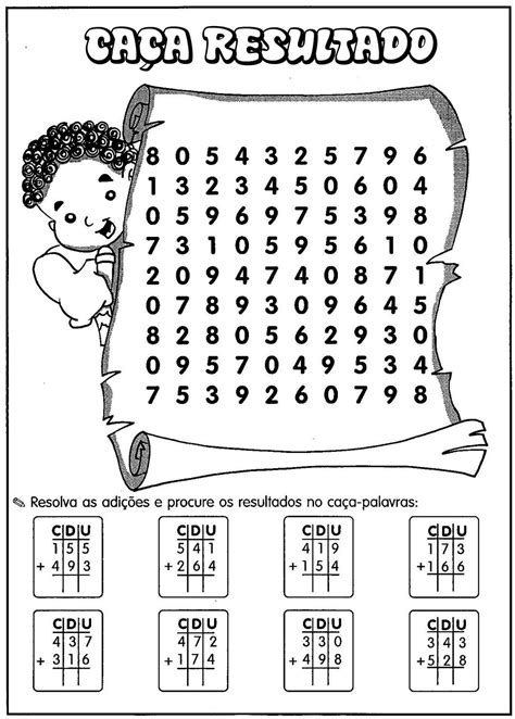 Exercícios de Matemática para o 3º ano Atividades para colorir