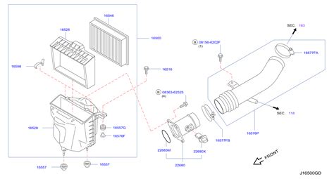 Nissan Sentra Engine Air Filter V Genuine Nissan Part