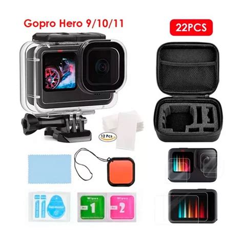 Generico Kit Estuche Funda Filtros Mica Para Gopro Hero 9 10 11 22 En