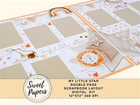 digital kit scrapbook layout  elements  patterns