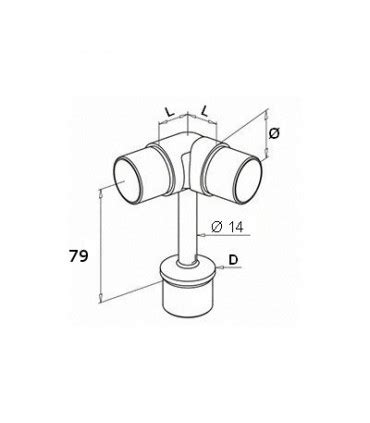 Support Inox Orientable Pour Main Courante Ronde Sur Poteau