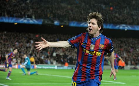 Lionel Messi Fc Barcelona Champions League Camp Nou X Deportes