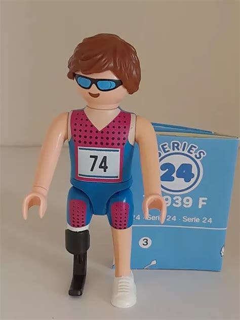 PLAYMOBIL SÉRIE 24 personnage sportif paralympique course piste d