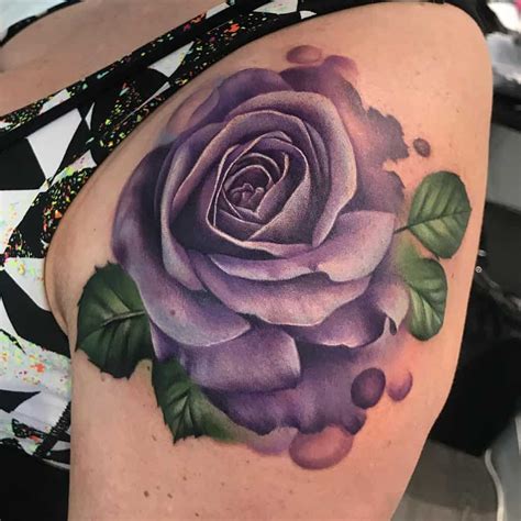 Purple Rose Tattoo