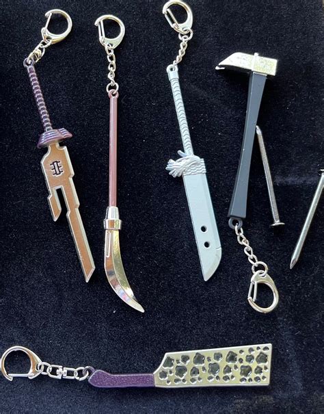 Anime Keychain Jjk AOT Metal Curse Tools Etsy UK