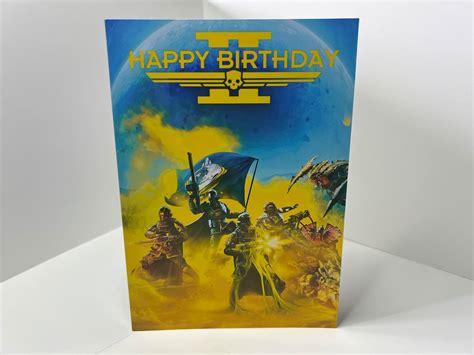 Helldivers 2 Birthday Card Etsy Uk