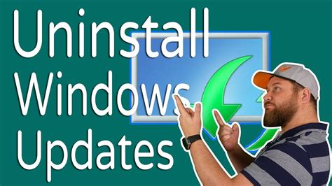 Easiest Way To Remove Installed Windows Updates YouTube