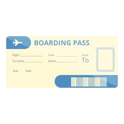 Premium Vector Paper Boarding Pass Icon Cartoon Of Paper Boarding