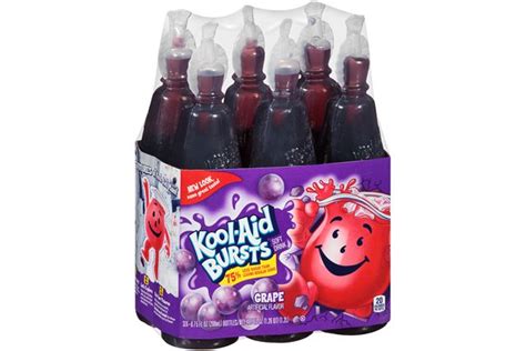 Kool Aid Bursts Grape Soft Drink 6 Ct Pack 675 Fl Oz Bottles Kool