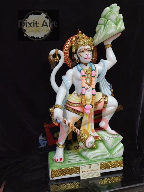 Marble Veer Hanuman Statue Temple At In Jaipur Id