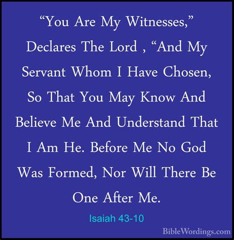 Isaiah 43 Holy Bible English