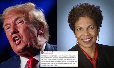 Trump Demands Washington Dc Federal Judge Tanya Chutkan Recuse Herself