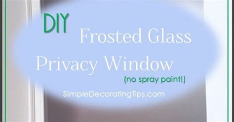 DIY Frosted Glass Privacy Window | Hometalk