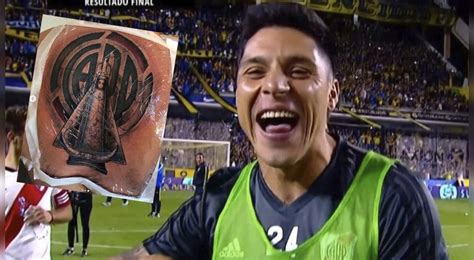 Enzo P Rez Se Tat A El Escudo De River Plate Y Una Virgen Tras