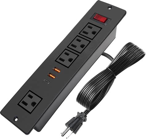 Multicontacto Empotrable Con Usb C W Carga R Pida Regleta De