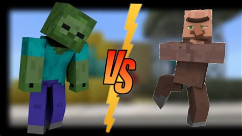 Minecraft Zombie Vs Dân Làng Ai Sẽ Thắng Zombie Vs Villager Who Will Win Man Tune