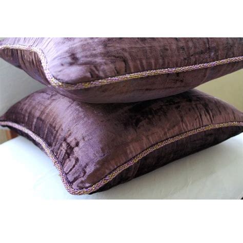 Velvet Plum Purple Sofa Pillow 16x16 Luxury Throw Etsy Throw