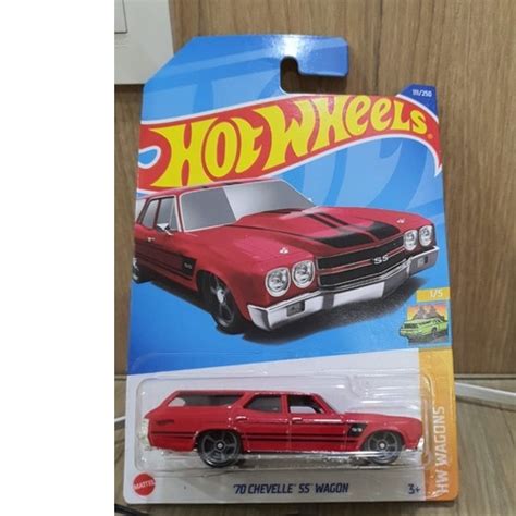 Hot Wheels Chevelle Ss Wagon Red Color Shopee Malaysia