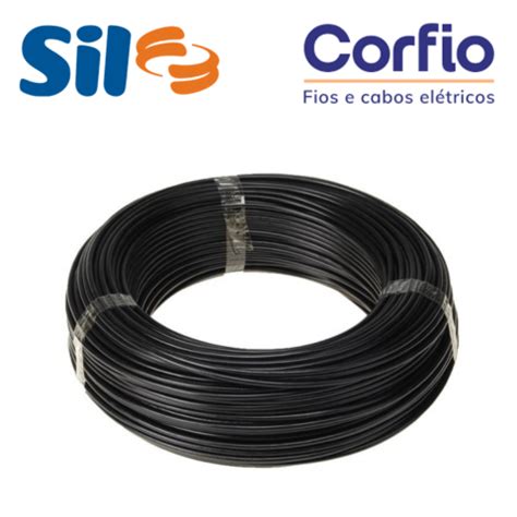 Cabo Flexivel 750V 1 5mm2 Preto Sil Corfio